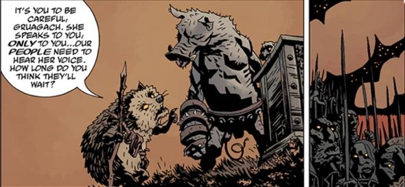 Gruagach es uno de los malos de hellboy