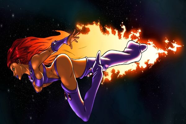 Starfire volando