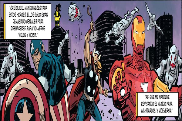 miranda revelando que es responsable de los retcon en marvel