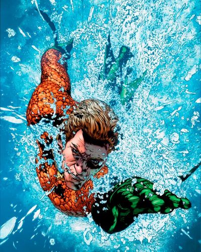 aquaman nadando