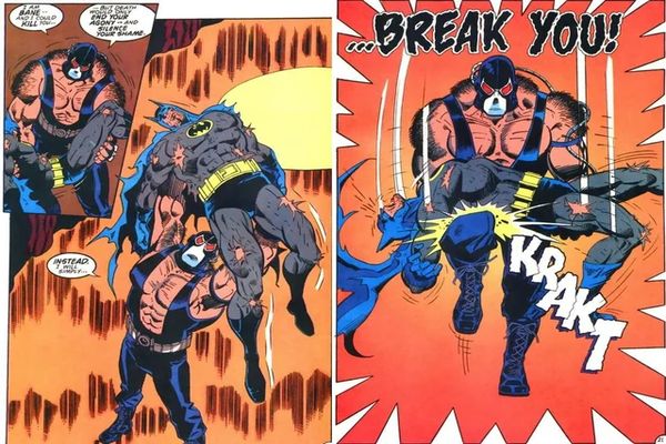 Bane le quiebra la espalda a Batman