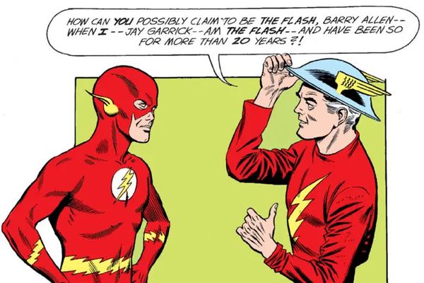 barry allen y jay garrick conversando