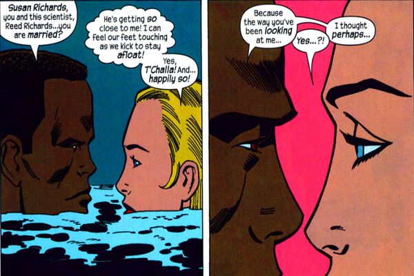 El romance secreto entre Black Panther y Sue Storm