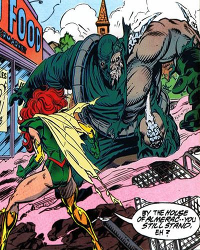 maxima peleando contra darkseid