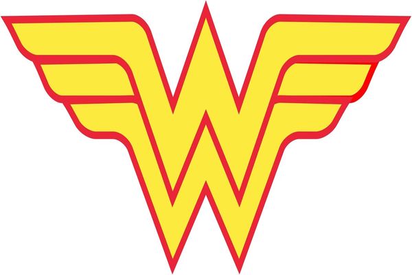 logo de wonder woman con sus iniciales