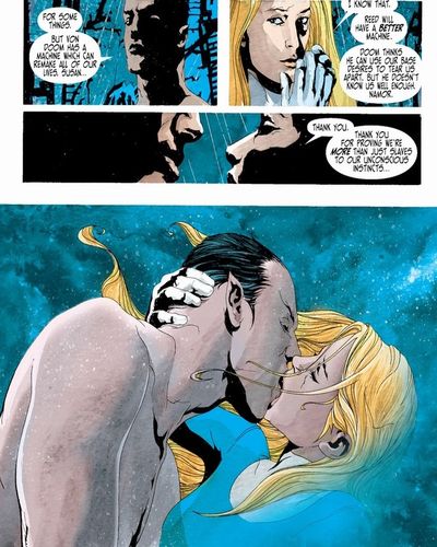 namor besando a sue storm