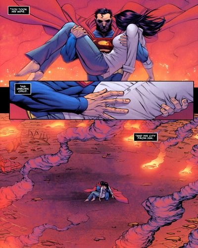 superman cargando el cuerpo de lois lane en injustice