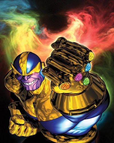 thanos con el guantelete